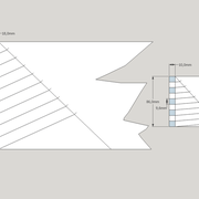 Deux exemples de tracés théoriques avec des bois différents.