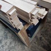 On se retrouve avec des tenons carrés