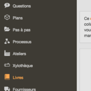 Accès à la rubrique Livres depuis un mobile