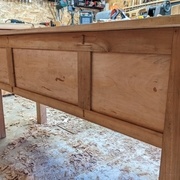 Les panneaux de poirier avec continuité du fil