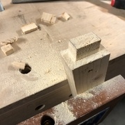 Le tenon brut de sciage