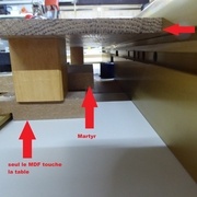 les rails Incra ne touchent pas la table