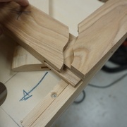 Assemblage du montant et de la traverse.