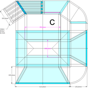 **C/**  L'épure pratique d'atelier finie .