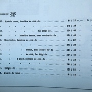 Outils de moulures, Goldenberg 1927