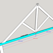 (Fig 1) Entrait de ferme latine (combles perdus)