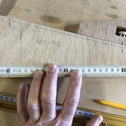 20 cm sur la base correspond à 5 cm d'écart sur l'épaisseur