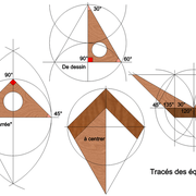 Tracés de équerres :