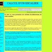 Calcul d'un escalier