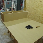 pose de l'accroche de la télé