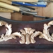 Acanthe droite en cours d'ajustement après collage 2