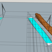 Fig 4/ Tracé des lignes de niveaux et des lignes de débillardement des champs .