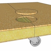Trappe pour accès aux boulons