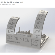 *MINI* All In One 3D printer test