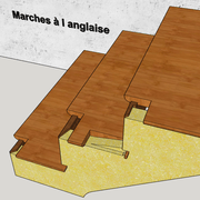 Marches d escalier à l anglaise (demi anglaise) 3 procédés