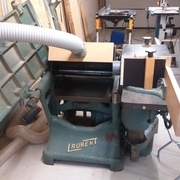 Caisson raboteuse en position, vue arrière