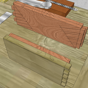 **2/** Nous traçons les arasements sur la partie traverse.