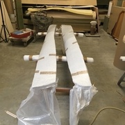 les deux moules bas en collage