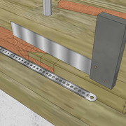 **8/** Nous vérifions les alignements et la précision des joints.