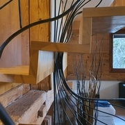 l'affaissement est assez visible