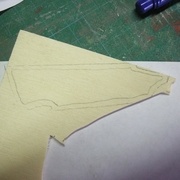 dessin du tracé de découpe