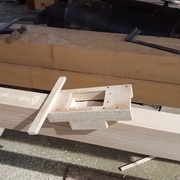 Gabarit pour entaille des chevrons