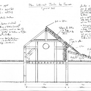 plan de la façade pignon, version du 8 janvier 2025