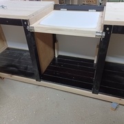 2 targettes pour bloquer les support en position haute