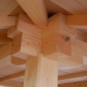 Détail de charpente contemporaine japonaise  https://www.stonebridge.com