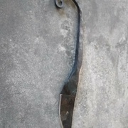 Mon couteau de forge ! en partant d'un cylindre de 10cm et 1.5cm de diamètre.