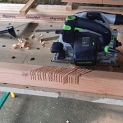 entaille pour loger la contrefiche.