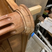 Seule tête d'origine cassée mais réparable (avant droite)