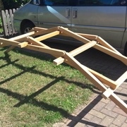 avec uniquement quelques encoches c'est encore trop raide pour un pont "wedding compatible"