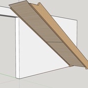 "Cache marche" (CP essence fine Chêne)