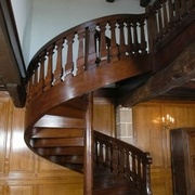 fig 3/ Exemple de l étude du cylindre appliquée en charpente (escalier débillardé) https://www.escaliers-debillardes.com