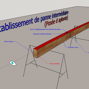 fig 3 Etablissement d'une panne intermédiaire en aplomb