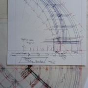 un calque sera placé sur l'élévation et la vue de dessus
