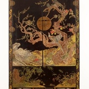 Armoire à décor d’oiseaux et de paysage, XVIIe siècle © Musée Guimet