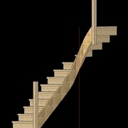 un bon exemple après travail sur la largeur de limon et balancement des marches