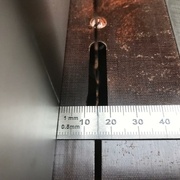 Réglage à 15mm pour sortir la première bande