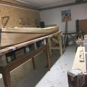 premiere ebauche du kayak avec formes et couleurs