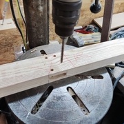 Perçage des trous de cheville