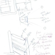 Choix des matériaux , sections des bois, épaisseur verre, diamètre barres, diamètre fût.