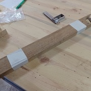 Assemblage provisoire pour percer l'axe de rotation