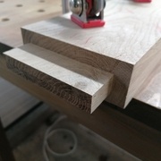 tenon avant de l'arrondir