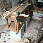 L'établi avec les chariots d'atelier ... top et à hauteur !