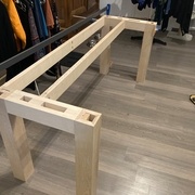 Montage à blanc piétement