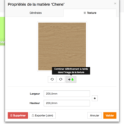 Matière d'origine sans teinte combinée