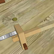 **1bis/** réglage de la pointe au réglet