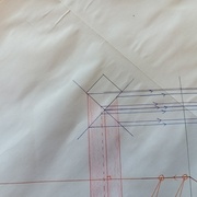 rencontre arêtier/poinçon en plan et points à renvoyer